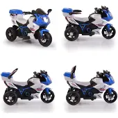 Moni Kinder Elektromotorrad HP2 FB-6187, mit Musikfunktion, Spielzeugkorb, ab 3 Jahre