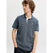 Jack & Jones Polo Shirt Kurzarm Uni Hemd JJEPAULOS Pique Baumwolle Größe: S