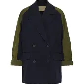 Culture Blusenblazer "Damen Blazer CUblondie", Damen, Gr. 38, blau (marineblaus), Obermaterial: 77% Polyester PES. 18% Viskose CV. 5% Elasthan EL., Blazer Blusenblazer