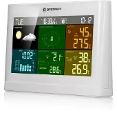 Bresser Comfort Basisstation für 5 in 1 Funk Wetterstation in Weiß