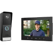 Elro DV700 Video-Türsprechanlage – 1080P HD-Kamera – Aufnahmefunktion – 7 Zoll Farbbildschirm