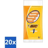 BIC – Rasierklingen – Einzelklinge – Einwegklingen – 5 Rasierklingen - Vorteilspack - 20 Stücke