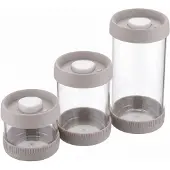 Vip Ahmet Vakuum-Glasvorratsdosen-Set 3-tlg., 450, 840 und 1500 ml, Grau
