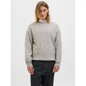 Jack & Jones Rundhalspullover "JJESOHO OLLIE KNIT CREW NECK SN" Materialmix, relaxed fit