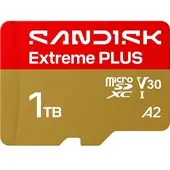 SanDisk EXTREME PLUS MICROSDTM UHS-I-KARTE, Micro-SD Speicherkarte, 1 TB, 250 MB/s