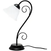 Licht-Erlebnisse Tischlampe Landhaus "Athen" Metall antiker Stil E14 34cm hohe Tischleuchte Schlafzimmer