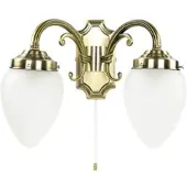 Easy Light Wandlampe Mit Schalter 32 cm Breit In Bronze 2-Flammig E14