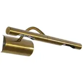 Licht-Erlebnisse Edle Bilderleuchte "Picture light" Metall in Messing Antik 2-flammig G9 Klassische Wandlampe Flur
