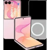 Samsung Galaxy Z Flip8 512GB Rosa 5G + Backcover mit Magnet Transparent