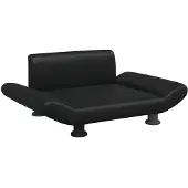 vidaXL Hundebett Schwarz 70x45x28 cm Kunstleder