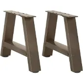 vidaXL Couchtischbeine A-Form 2 Stk. 30x(30-31) cm Stahl