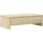 vidaXL Monitorständer mit Schubladen Sonoma-Eiche 50x27x15 cm