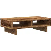 vidaXL Monitorständer Altholz-Optik 50x27x15 cm Holzwerkstoff