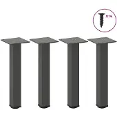 vidaXL Couchtischbeine 4 Stk. Anthrazit 42-44 cm Stahl