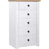 vidaXL Sideboard Weiß 46x40x89 cm Kiefernholz Panama
