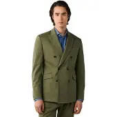 Hackett London für Herren. HM4700080 Amerikanische Cott-Stretch-Hose Olivgrün (42/32), Klassisch, Modal