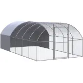vidaXL Outdoor-Hühnerstall 3x6x2 m Verzinkter Stahl