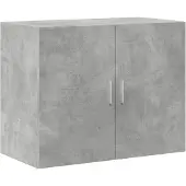 vidaXL Wandschrank Betongrau 80x42,5x64 cm Holzwerkstoff