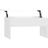 vidaXL Couchtisch Hochglanz-Weiß 80x50,5x41,5 cm Holzwerkstoff