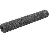vidaXL Drahtzaun Stahl mit PVC-Beschichtung 25x1 m Grau