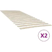 vidaXL Bettlattenrost Ersatz mit 34 Latten 2 Stk. 100x200 cm