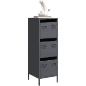 vidaXL Highboard Anthrazit 39x35x103,5 cm Stahl