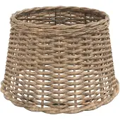vidaXL Lampenschirm Braun Ø45x28 cm Korbweide