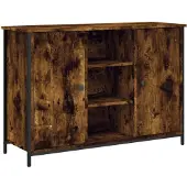 vidaXL Sideboard Räuchereiche 100x35x70 cm Holzwerkstoff