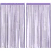 vidaXL Fadenvorhänge 2 Stk. Lila 100x250 cm
