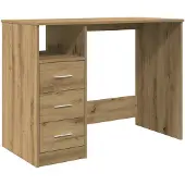 vidaXL Schreibtisch Artisan-Eiche 102x50x76 cm Holzwerkstoff