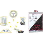 Ks Tools Innenraum-Schoner Set 5 in 1, 100er-Pack - 500.8110
