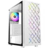 Azza Spectra, Midi Tower, PC, Weiß, ATX, ITX, micro ATX, Gummi, Stahl, Gehärtetes Glas, Blau, Grün, Rot