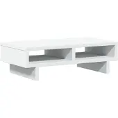 vidaXL Monitorständer Weiß 50x27x15 cm Holzwerkstoff