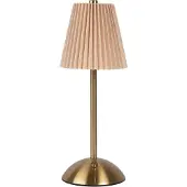 Clayre & Eef Tischlampe Ø 12x30 cm Beige Metall