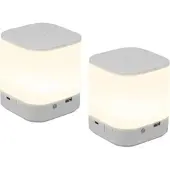 ZMH TISCHLEUCHTE Flammel 9.8/9.8/11.5 cm(2er-set)