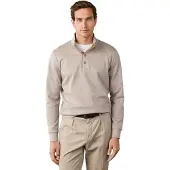 Hackett für Herren. HM5800154 Sweatshirt Twill Jacquard beige (M), Lässig, Baumwolle