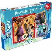 Ravensburger Puzzle Zootropolis: Stadt der Zaubersprü che 3x49 dlks