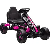 AIYAPLAY Gokart Tretauto mit Handbremse, Automatisches Kupplungssystem