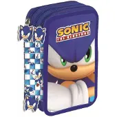 Sonic the Hedgehog Modern Giotto 3-stöckiges gefülltes Federmäppchen
