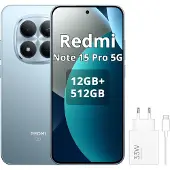 Xiaomi Redmi Note 15 Pro 5G Smartphone Blau 12/512GB (Mit 33-W-Netzteil)
