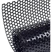 Markenlos Renn Gitter 100x33cm Schwarz Aluminium