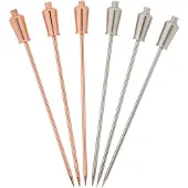Barprofessional Cocktailspieße Shaker Aus Stahl – 6er-set
