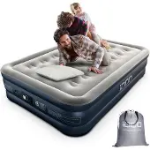 Markenlos Luftbett mit integrierter Pumpe - Doppelbett