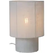Lucide TISSAJA – Tischlampe – Ø 20 cm – 1xE14 – Weiß | Essential