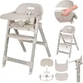 Lionelo Matt 3in1 Hochstuhl mitwachsend klappbar höhenverstellbar bis 110 kg - Beige