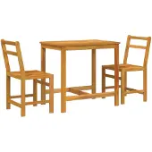 vidaXL 3-tlg. Balkonmöbel-Set Massivholz Akazie
