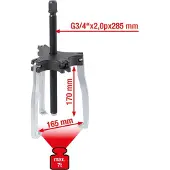 Ks Tools Universal-Abzieher 2+3-armig 165 mm Gr.3 7t - 640.4205