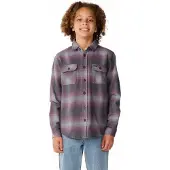 Rip Curl RipCurl Count Flannel Shirt -boy charcoal grey (0084) 10