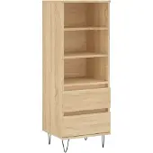 vidaXL Highboard Sonoma-Eiche 40x36x110 cm Holzwerkstoff