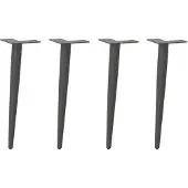 vidaXL Couchtischbeine Konische Form 4 Stk. Anthrazit 42-43 cm Stahl